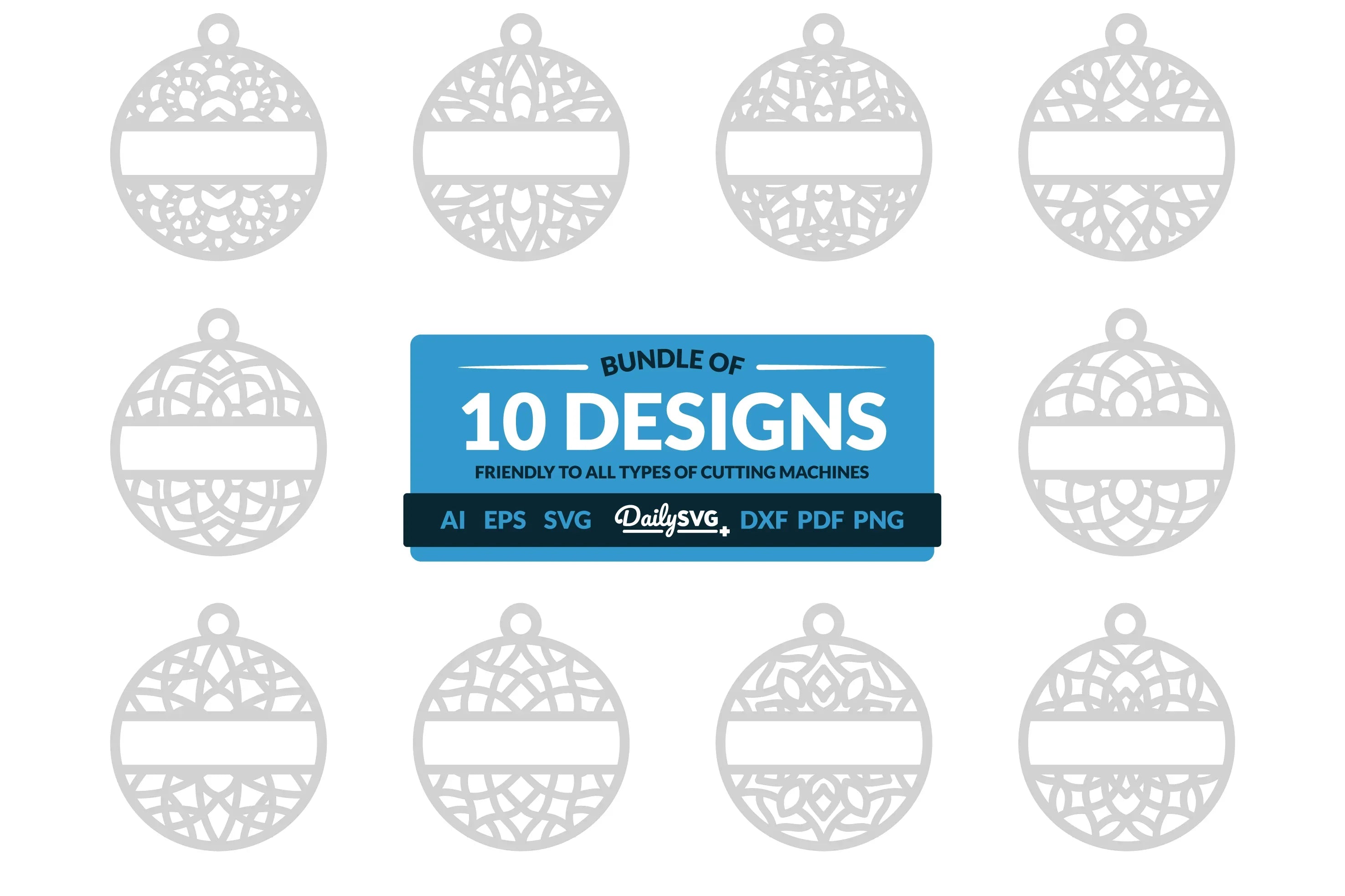 Daily Mandala Split Custom Clipart SVG Bundle - CraftNest - Digital Crafting and Art
