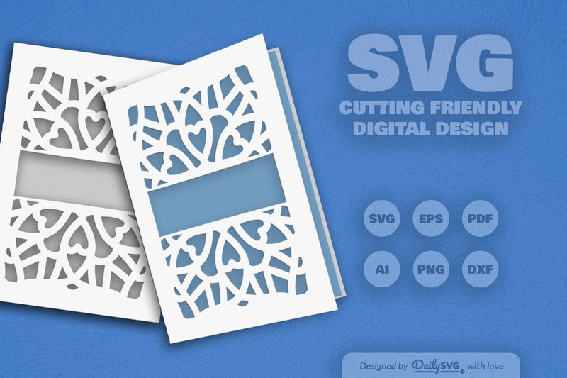 Daily Mandala Split Greeting Card Papercut Clipart - CraftNest - Digital Crafting and Art
