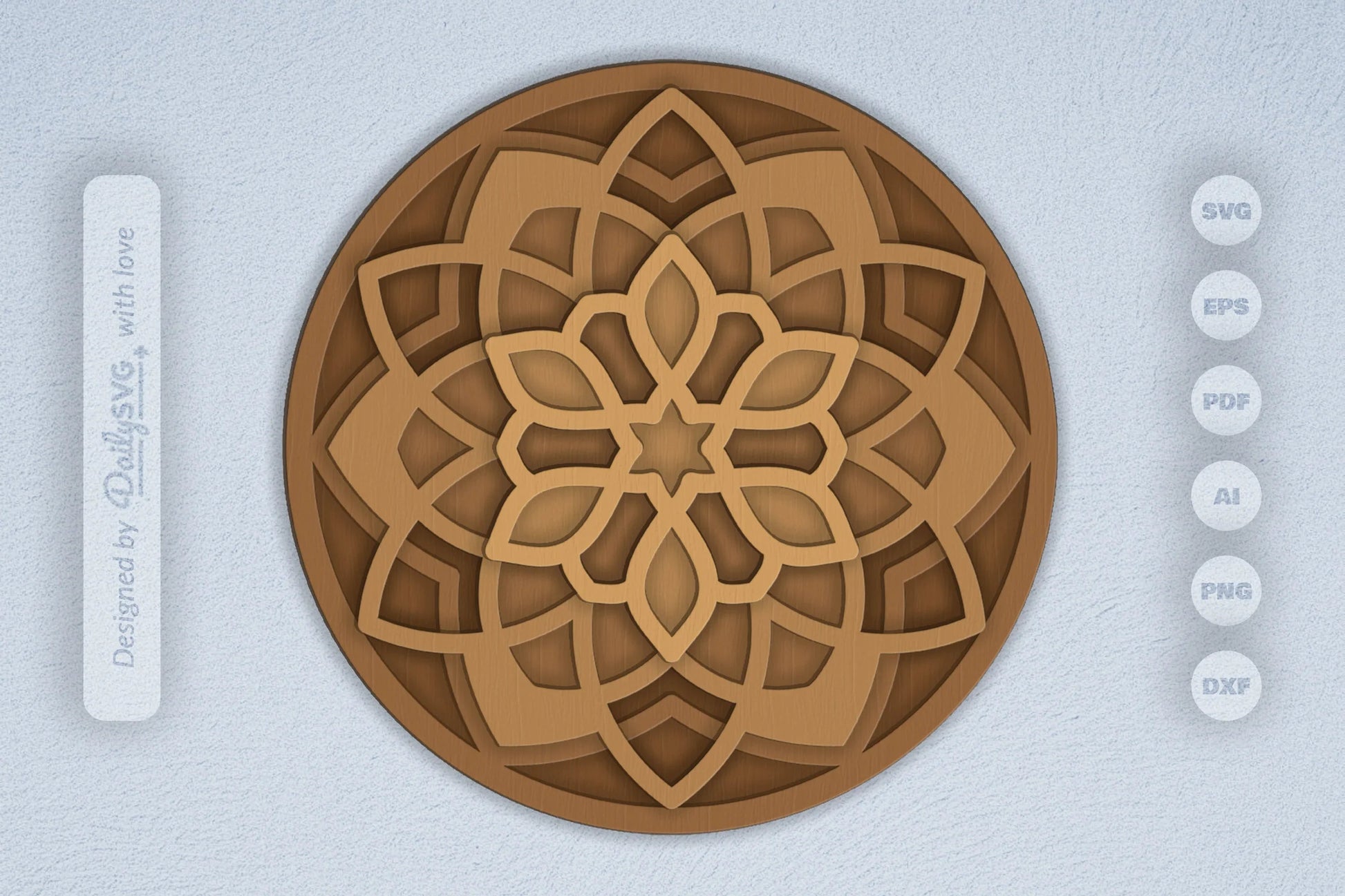 Mandala Wood Laser Cut SVG Bundle - CraftNest - Digital Crafting and Art