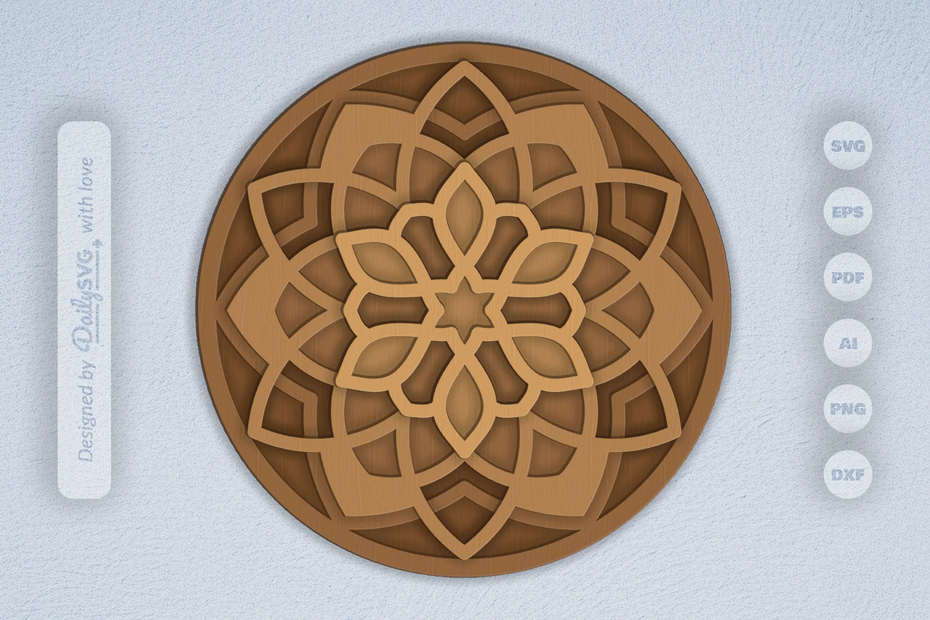 Mandala Wood Laser Cut SVG Bundle - CraftNest - Digital Crafting and Art