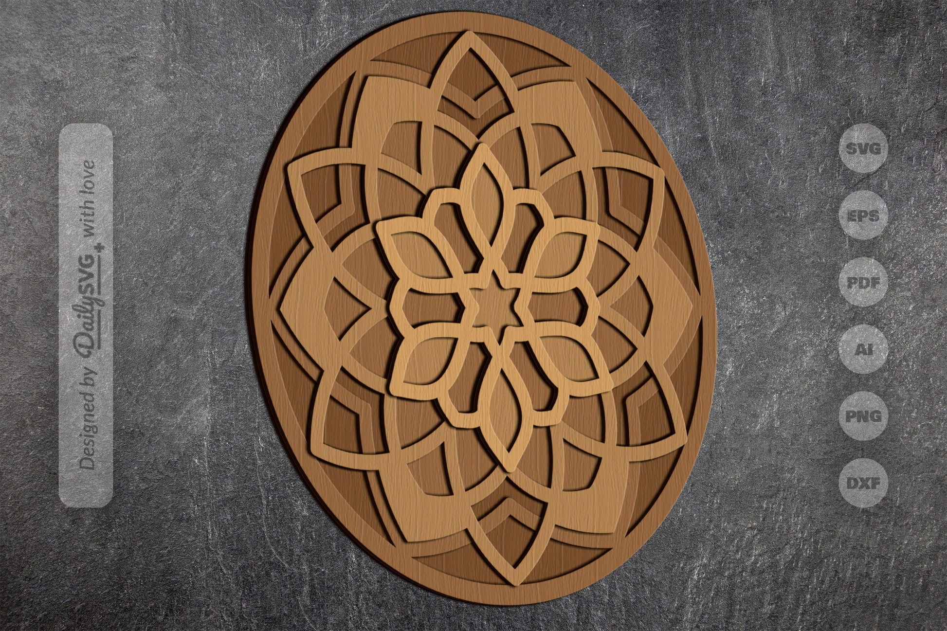 Mandala Wood Laser Cut SVG Bundle - CraftNest - Digital Crafting and Art