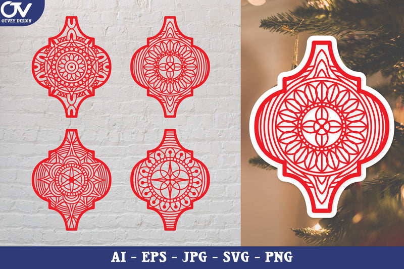 Mandala Arabesque Decal SVG Bundle 2 - CraftNest - Digital Crafting and Art