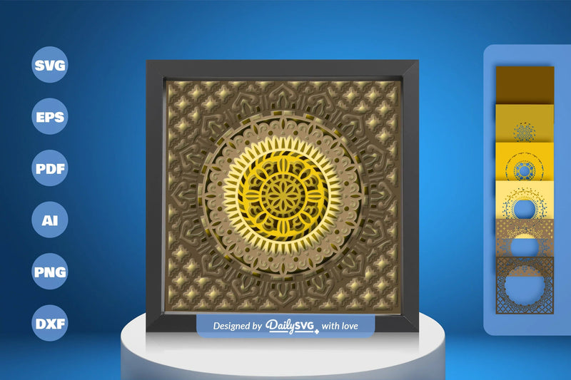 Moroccan Mandala Papercut SVG Bundle 1 - CraftNest - Digital Crafting and Art