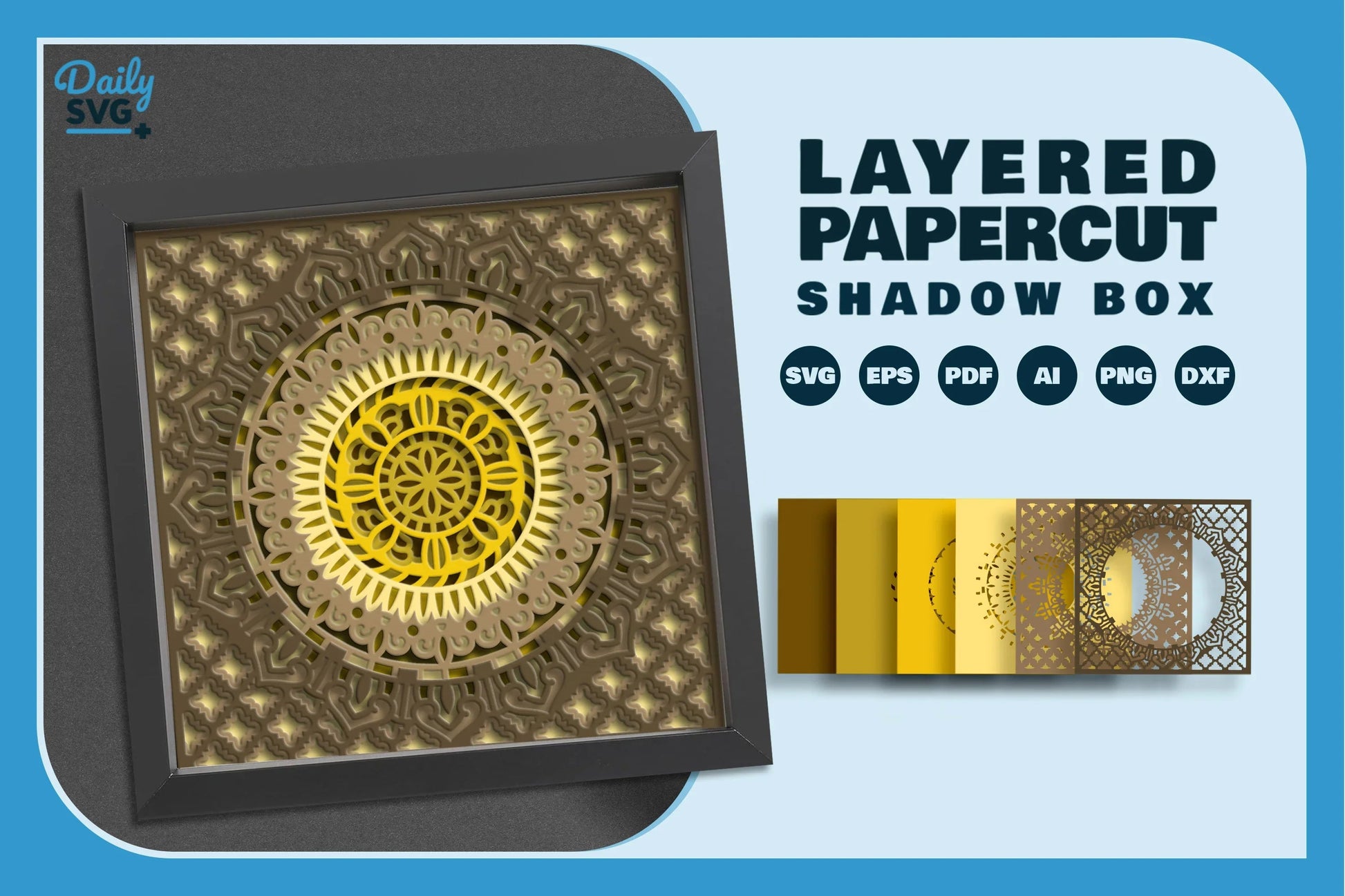 Moroccan Mandala Papercut SVG Bundle 1 - CraftNest - Digital Crafting and Art