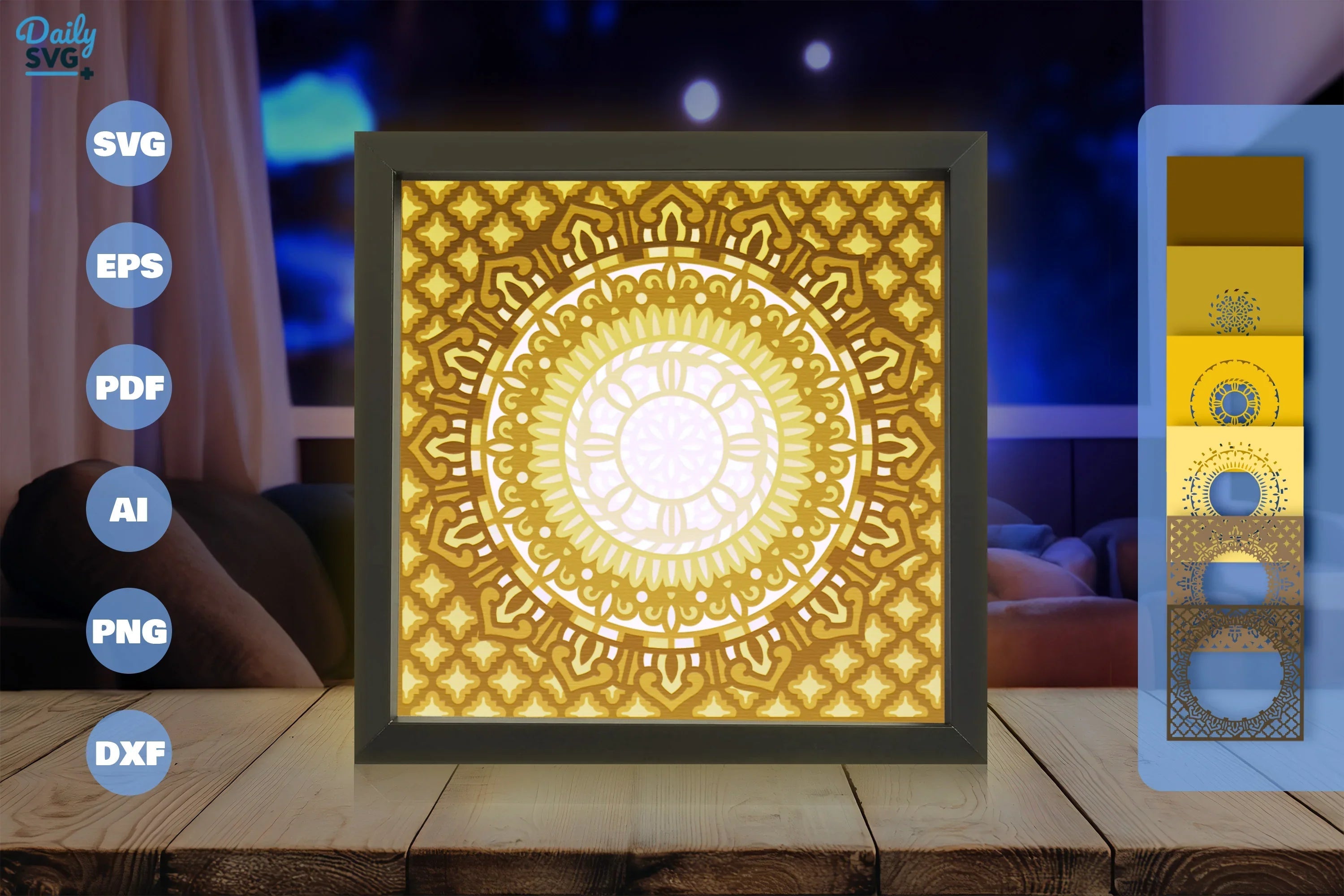 Moroccan Mandala Papercut SVG Bundle 1 - CraftNest - Digital Crafting and Art