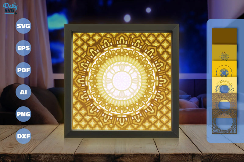 Moroccan Mandala Papercut SVG Bundle 1 - CraftNest - Digital Crafting and Art