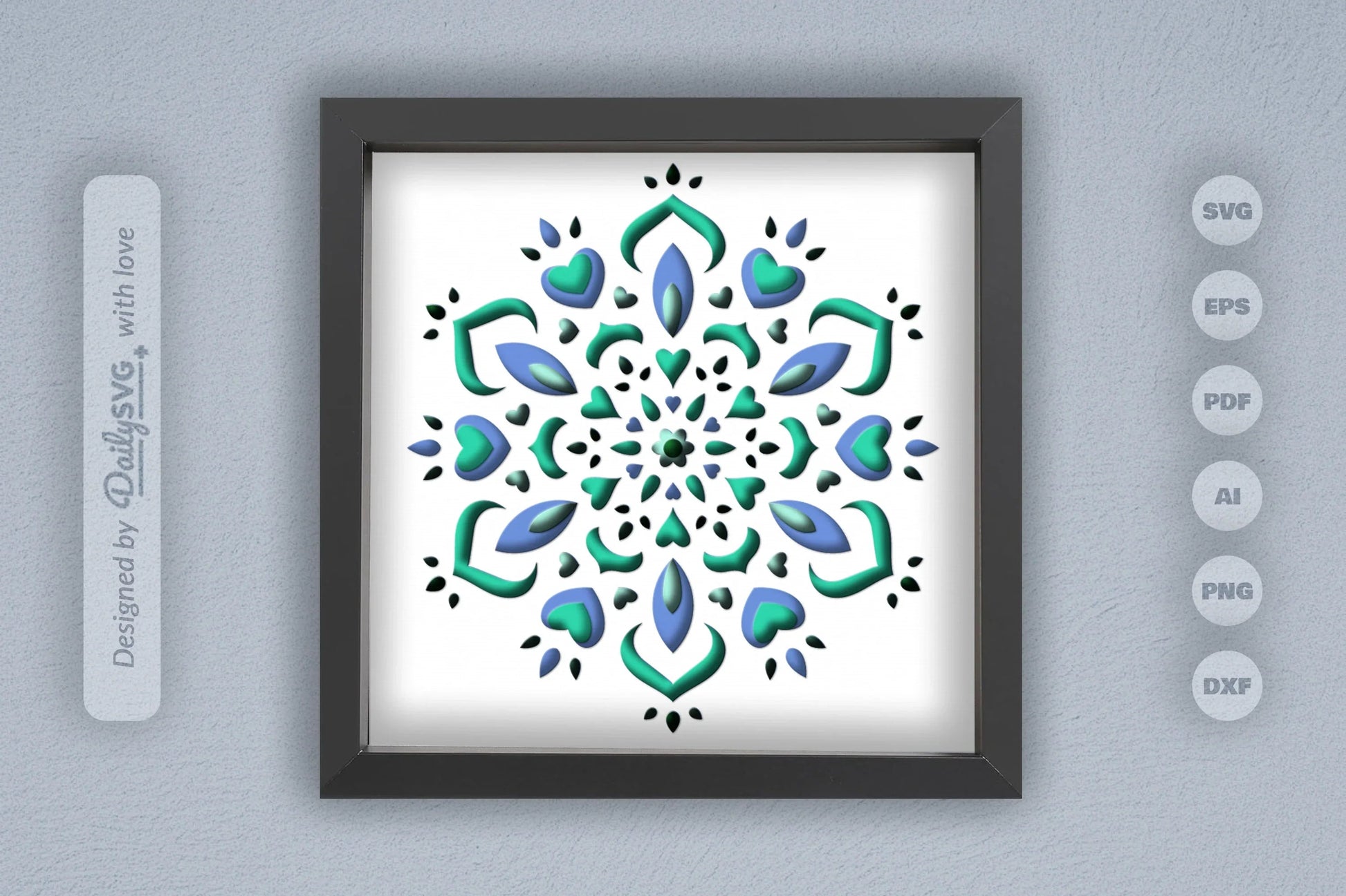 Mandala Winter Papercut SVG Bundle - CraftNest - Digital Crafting and Art
