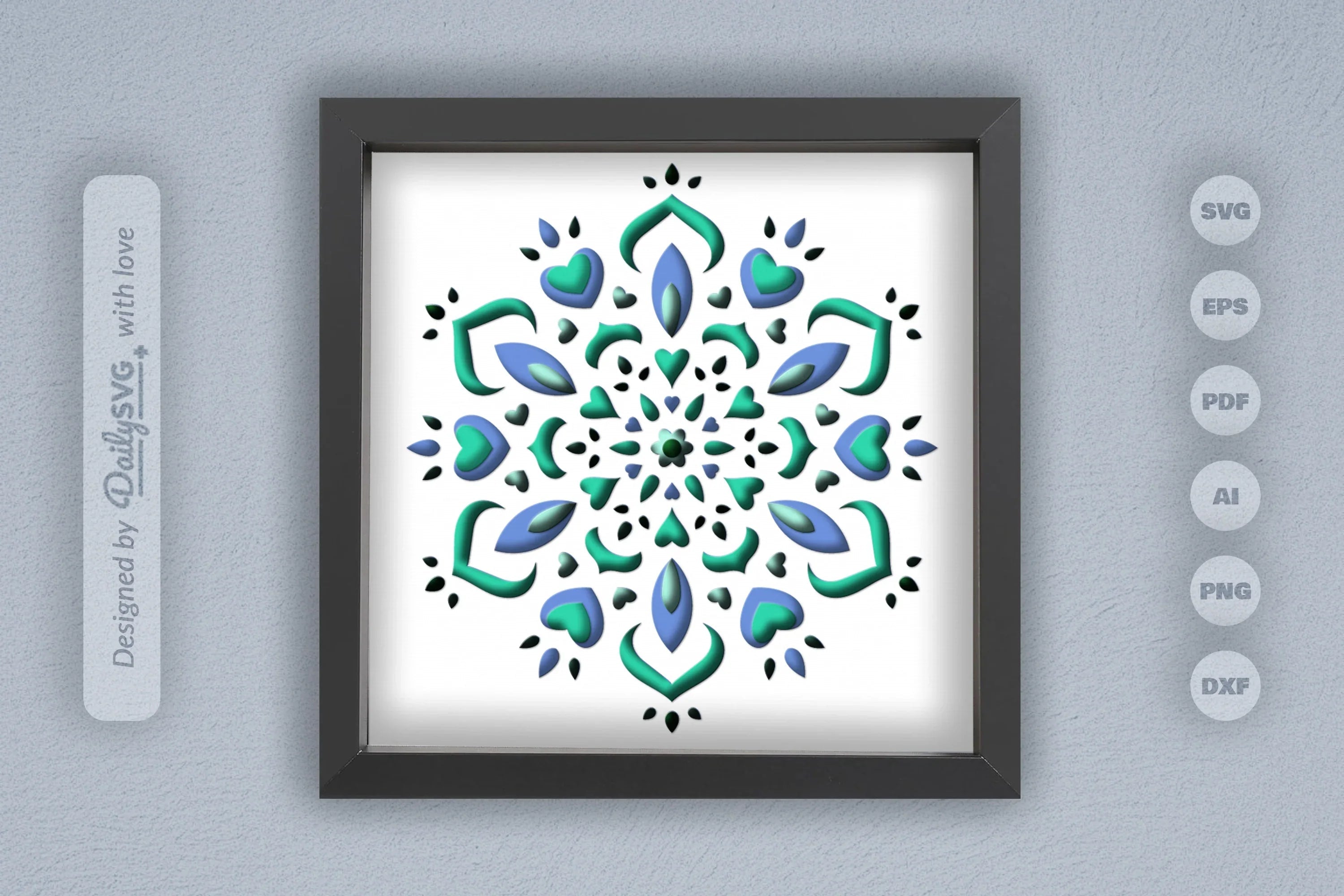 Mandala Winter Papercut SVG Bundle - CraftNest - Digital Crafting and Art
