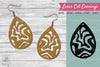 Marble Texture Laser Cut Earrings SVG Bundle