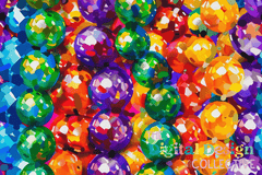 Mardi Gras Beads Seamless Digital Paper - CraftNest - Digital Crafting and Art