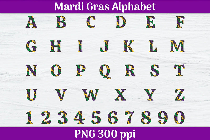 Mardi Gras Doodle Alphabet & Clipart SVG Bundle - CraftNest - Digital Crafting and Art