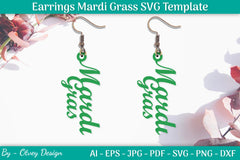 Mardi Gras Earrings SVG Bundle - CraftNest - Digital Crafting and Art