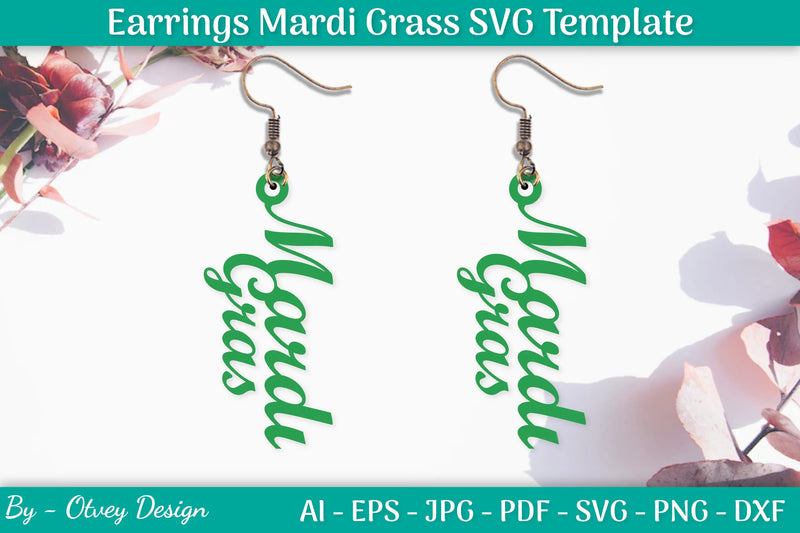 Mardi Gras Earrings SVG Bundle - CraftNest - Digital Crafting and Art