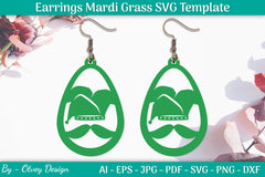 Mardi Gras Earrings SVG Bundle - CraftNest - Digital Crafting and Art