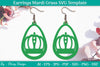 Mardi Gras Earrings SVG Bundle