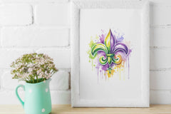 Mardi Gras Fleur De Lis Clipart Bundle - CraftNest - Digital Crafting and Art