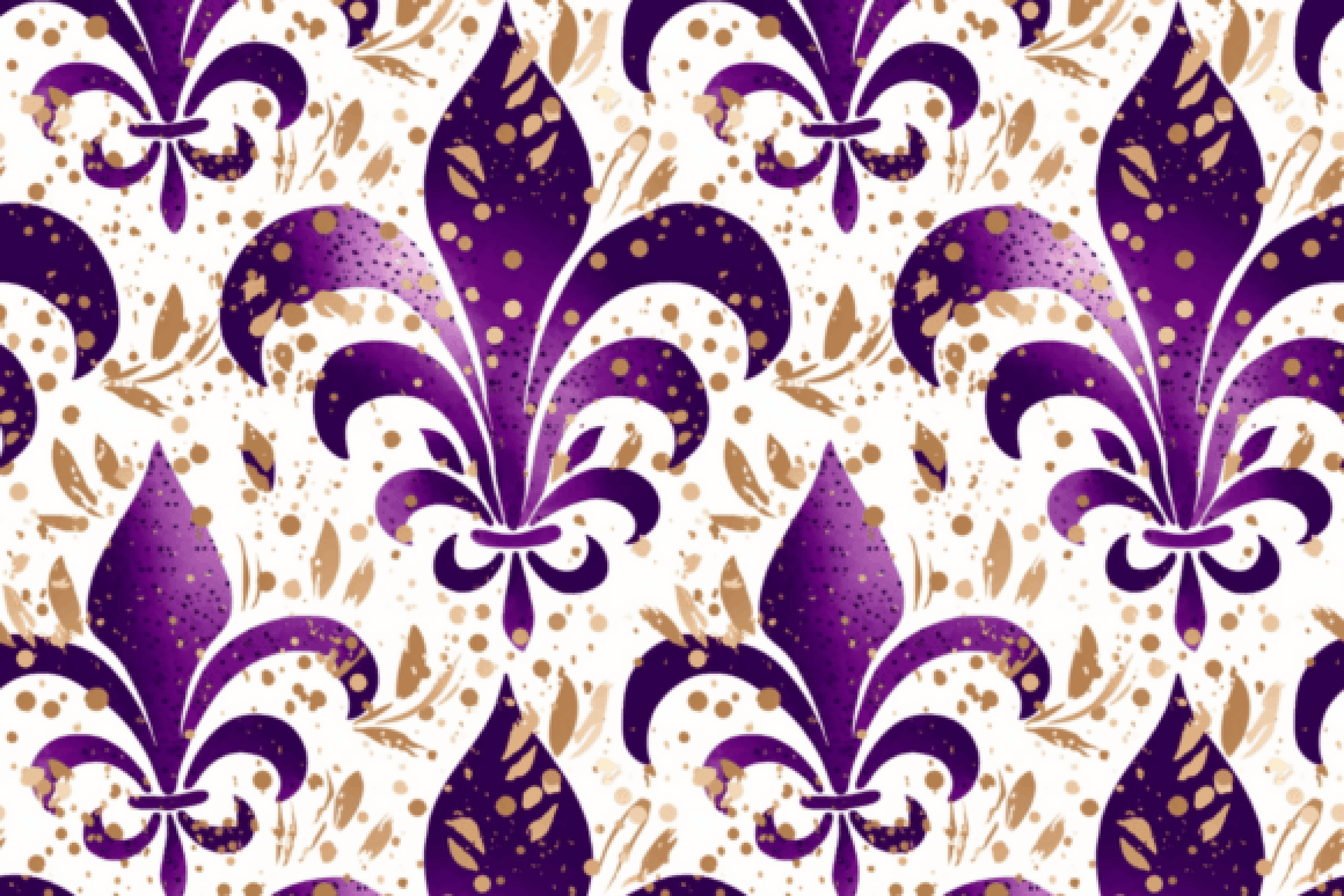Mardi Gras Seamless Digital Paper in Purple - CraftNest - Digital Crafting and Art