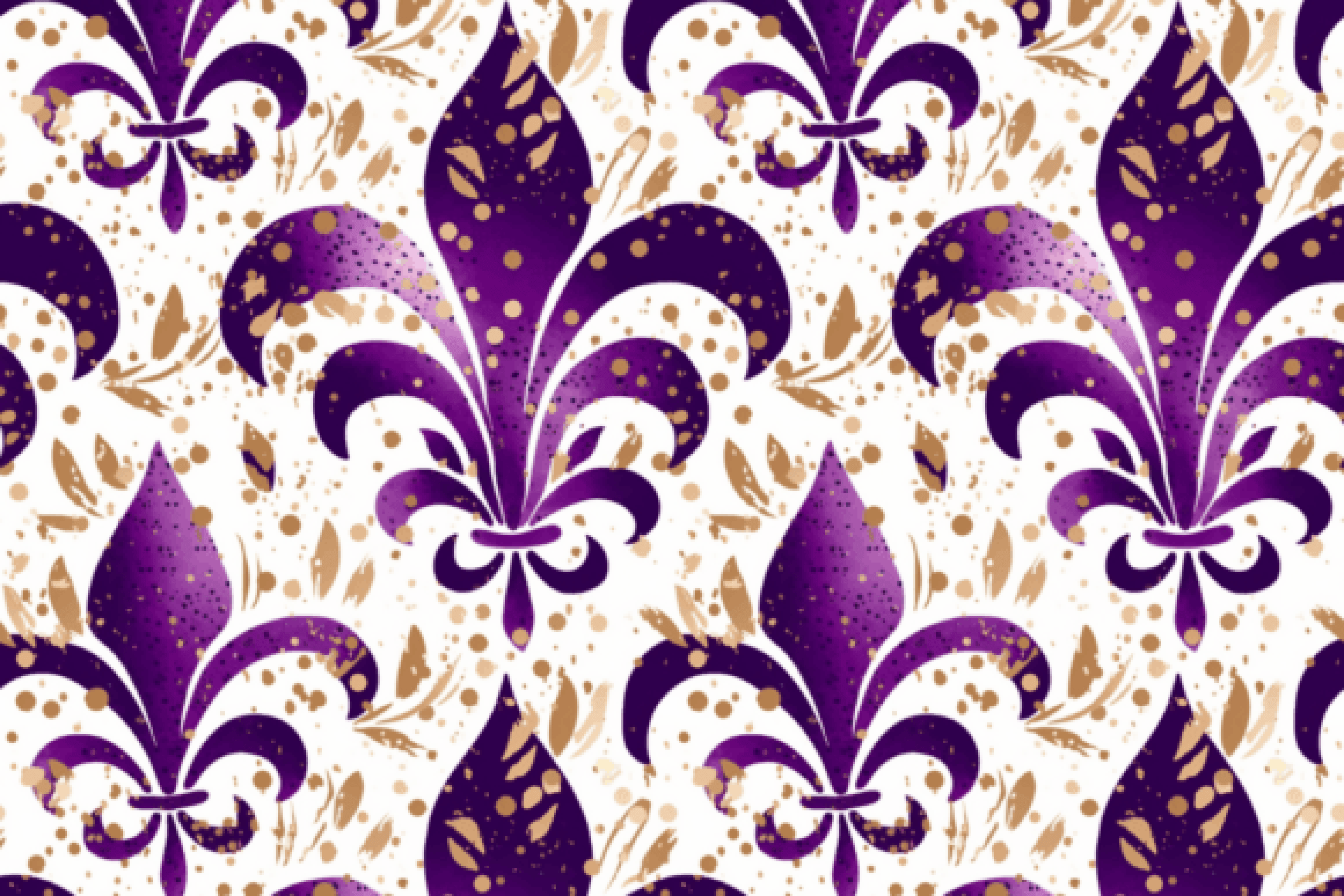 Mardi Gras Seamless Digital Paper in Purple - CraftNest - Digital Crafting and Art