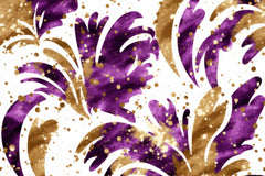 Mardi Gras Seamless Digital Paper in Purple - CraftNest - Digital Crafting and Art