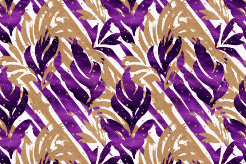Mardi Gras Seamless Digital Paper in Purple - CraftNest - Digital Crafting and Art