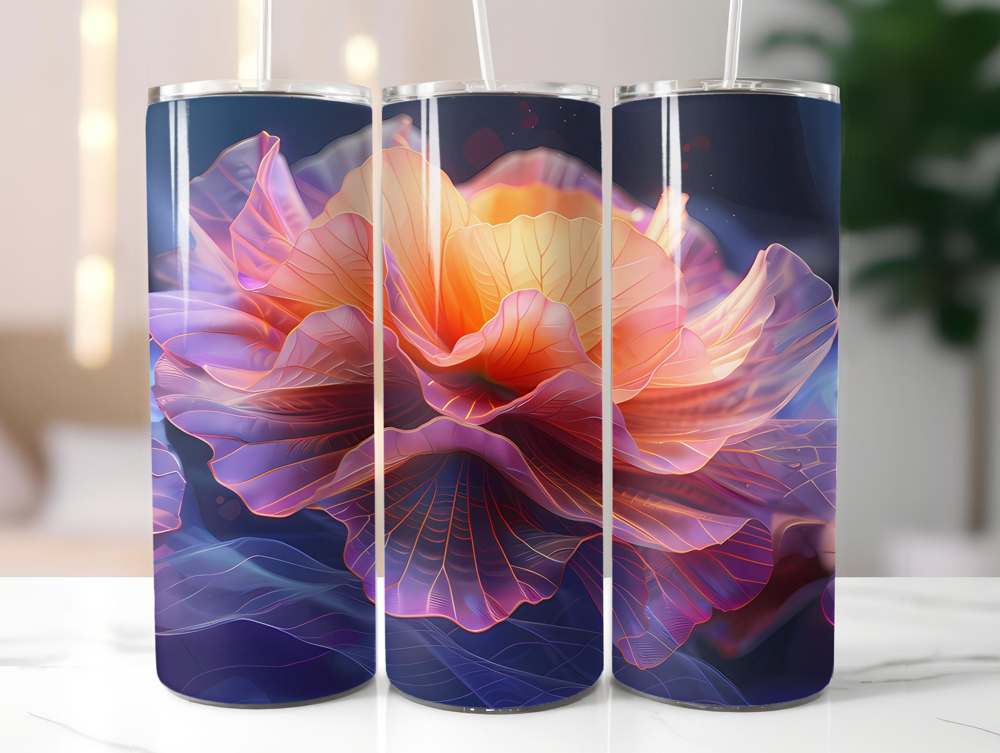 Marigolds Flowers Tumbler Wrap - CraftNest - Digital Crafting and Art