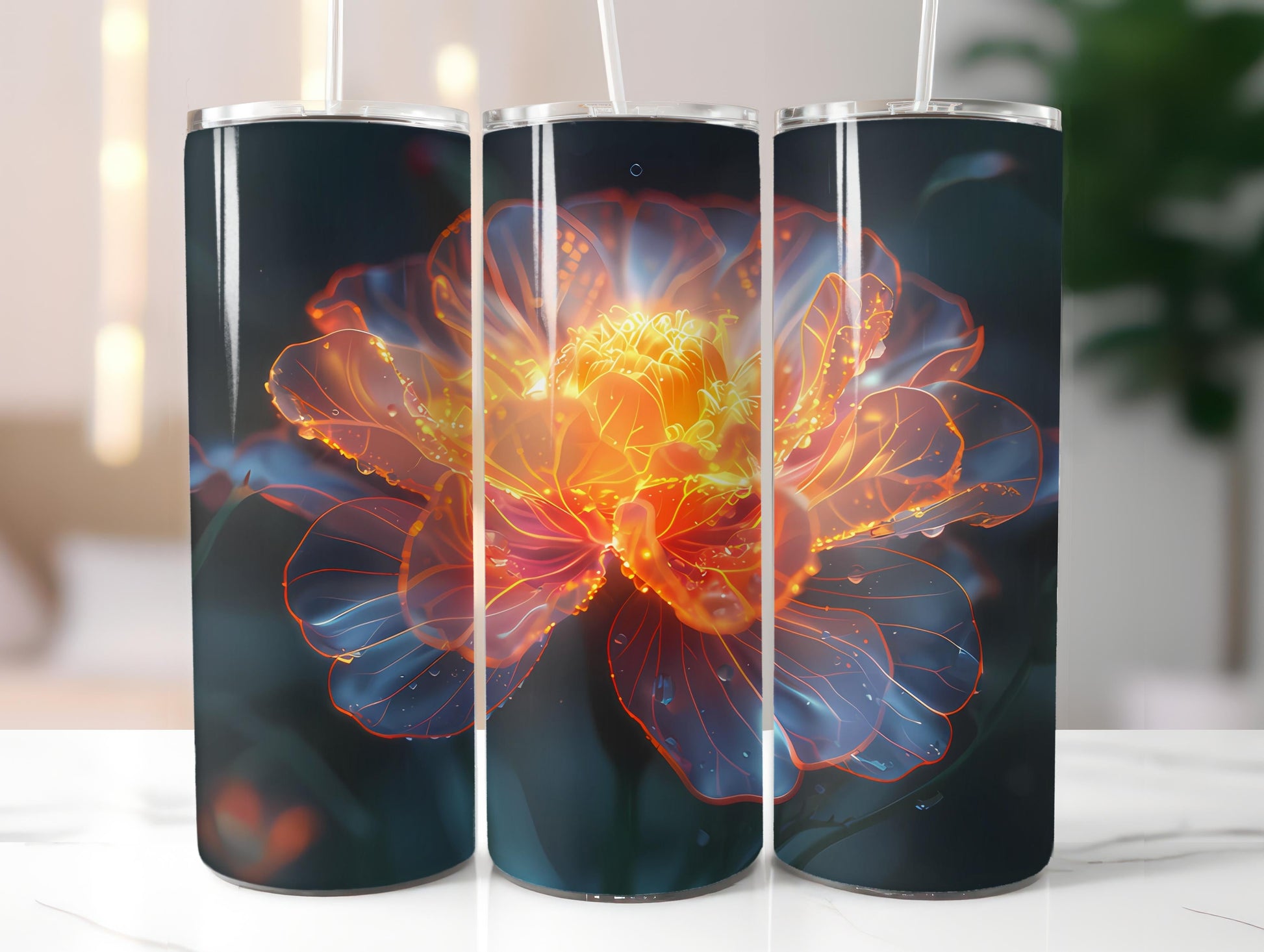Marigolds Flowers Tumbler Wrap - CraftNest - Digital Crafting and Art