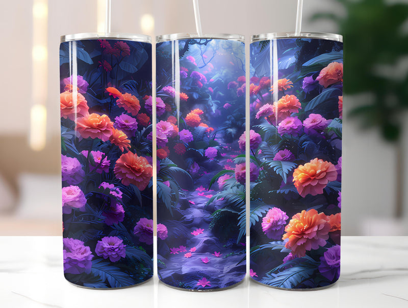 Marigolds Flowers Tumbler Wrap - CraftNest - Digital Crafting and Art