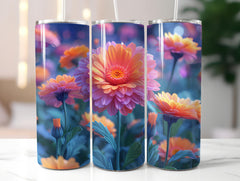 Marigolds Flowers Tumbler Wrap - CraftNest - Digital Crafting and Art