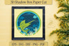 Marlin Fish Ocean 3D Shadow Box Art