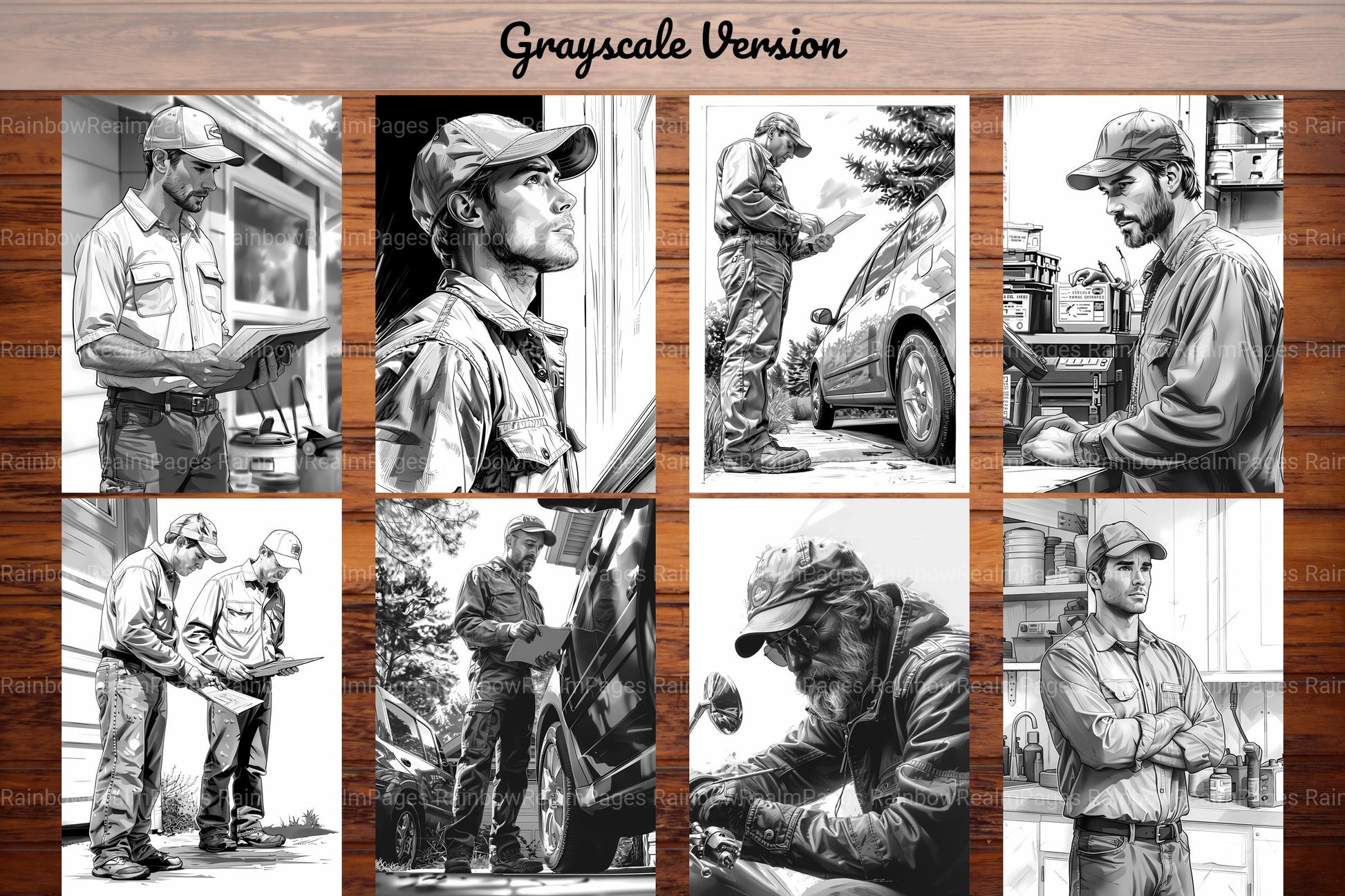 Mechanic Coloring Books - CraftNest - Digital Crafting and Art