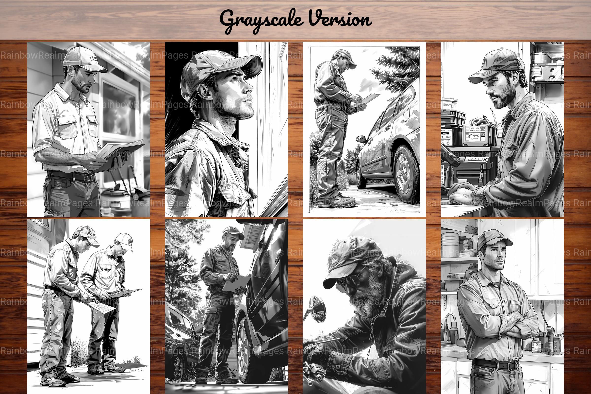 Mechanic Coloring Books - CraftNest - Digital Crafting and Art