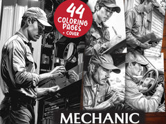 Mechanic Coloring Books - CraftNest - Digital Crafting and Art