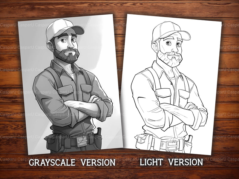 Mechanic Coloring Books - CraftNest - Digital Crafting and Art