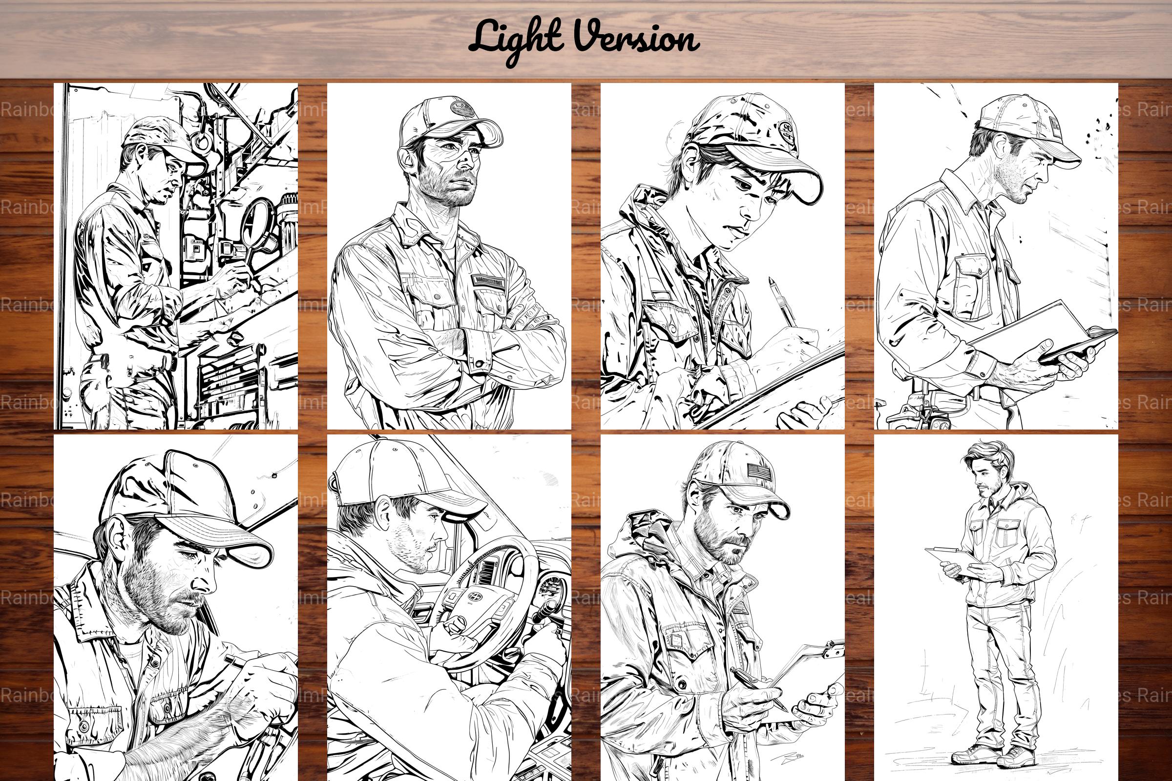 Mechanic Coloring Books - CraftNest - Digital Crafting and Art