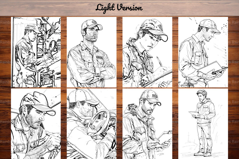 Mechanic Coloring Books - CraftNest - Digital Crafting and Art