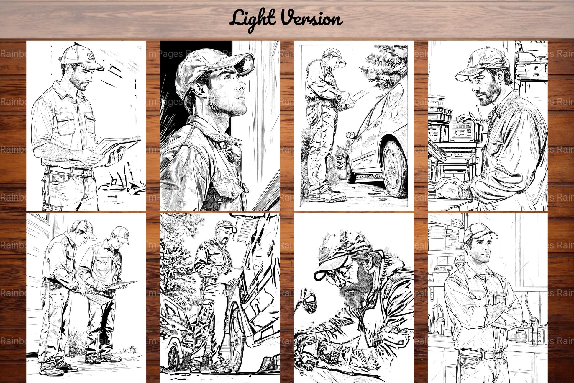 Mechanic Coloring Books - CraftNest - Digital Crafting and Art