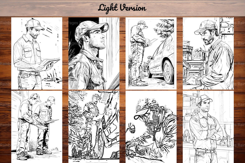 Mechanic Coloring Books - CraftNest - Digital Crafting and Art