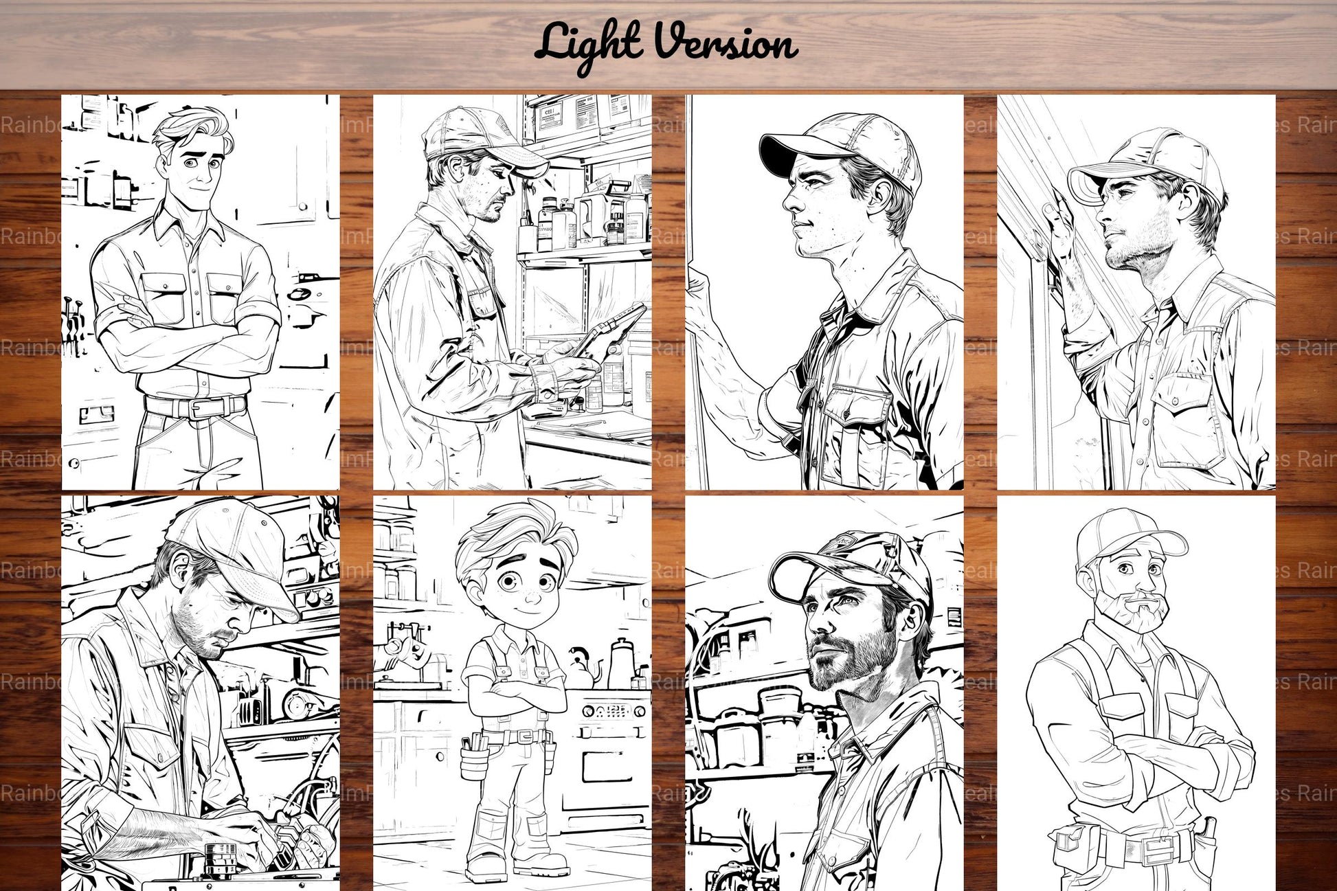 Mechanic Coloring Books - CraftNest - Digital Crafting and Art