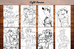 Mechanic Coloring Books - CraftNest - Digital Crafting and Art