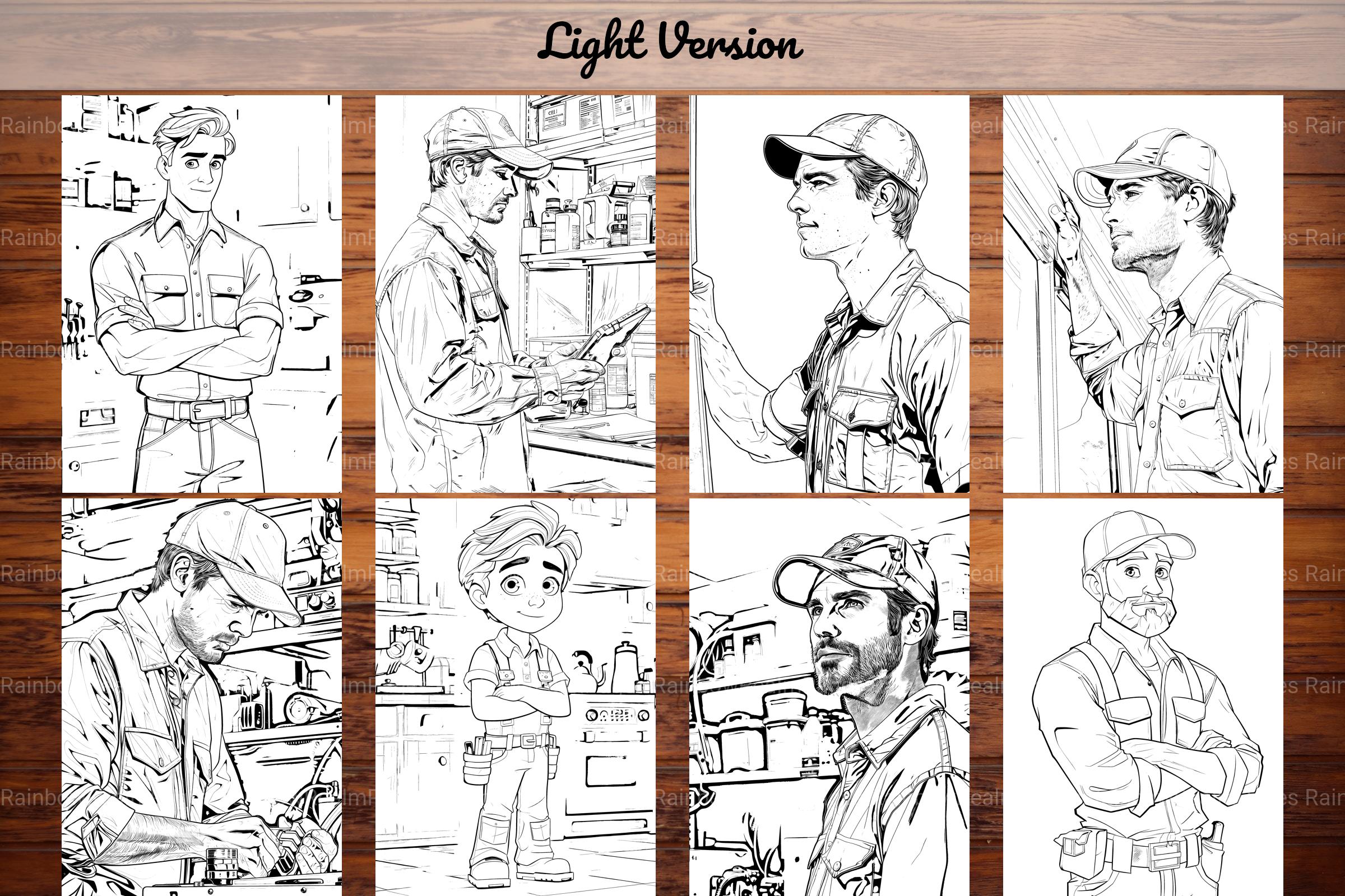 Mechanic Coloring Books - CraftNest - Digital Crafting and Art