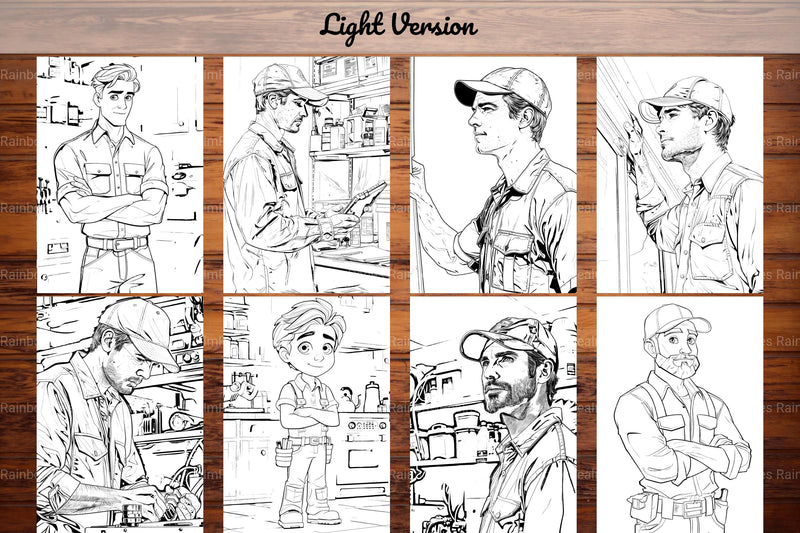Mechanic Coloring Books - CraftNest - Digital Crafting and Art