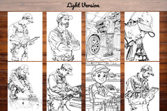Mechanic Coloring Books - CraftNest - Digital Crafting and Art