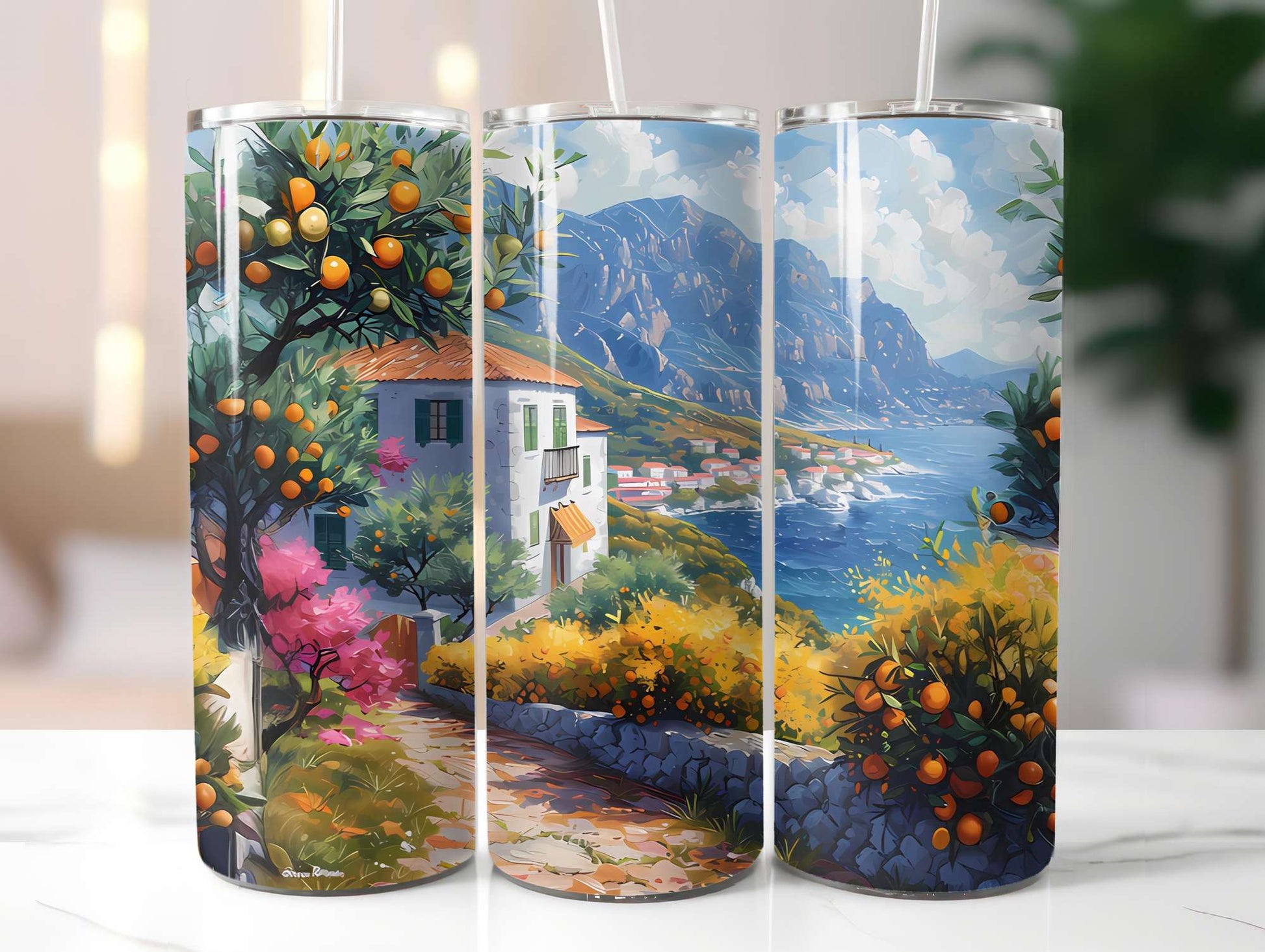 Mediterranean Citrus 1 Tumbler Wrap - CraftNest - Digital Crafting and Art