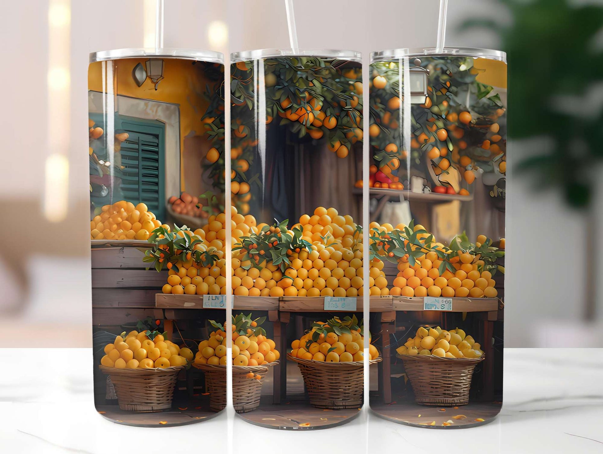 Mediterranean Citrus 2 Tumbler Wrap - CraftNest - Digital Crafting and Art