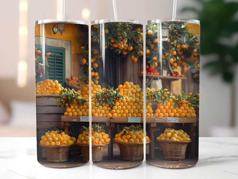 Mediterranean Citrus 2 Tumbler Wrap - CraftNest - Digital Crafting and Art