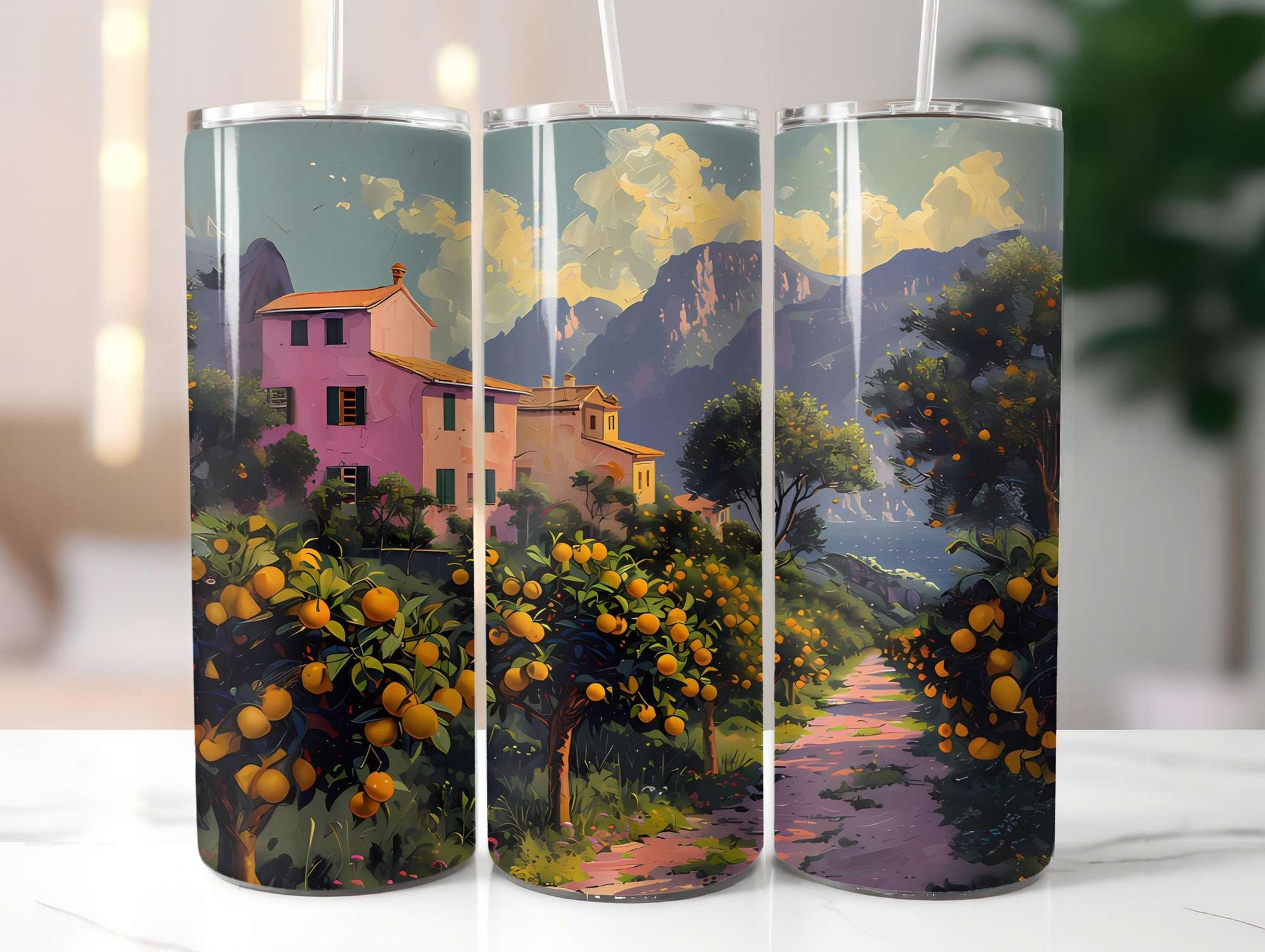 Mediterranean Citrus 1 Tumbler Wrap - CraftNest - Digital Crafting and Art