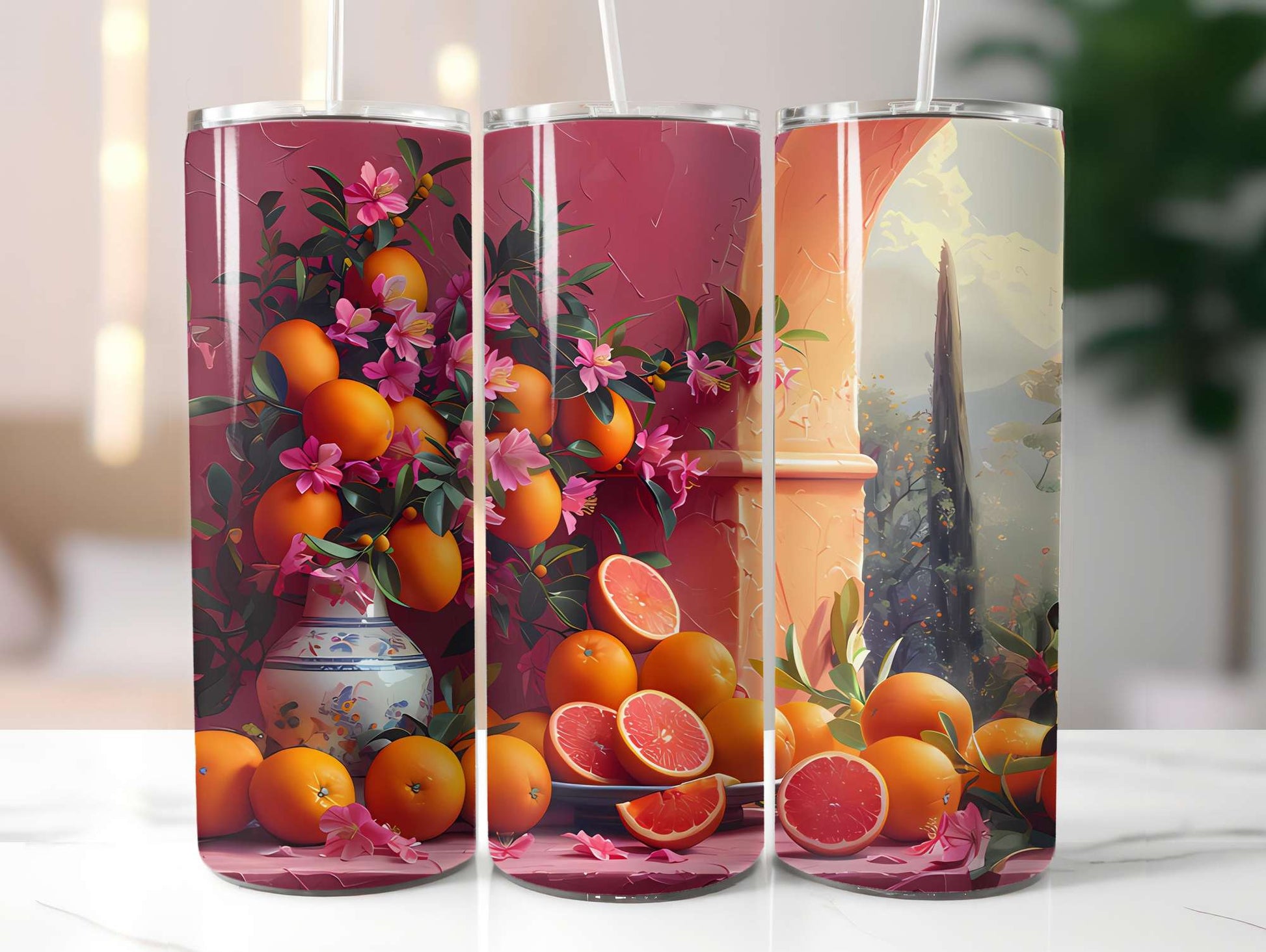 Mediterranean Citrus 1 Tumbler Wrap - CraftNest - Digital Crafting and Art