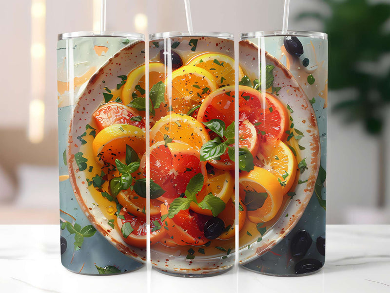 Mediterranean Citrus 2 Tumbler Wrap - CraftNest - Digital Crafting and Art