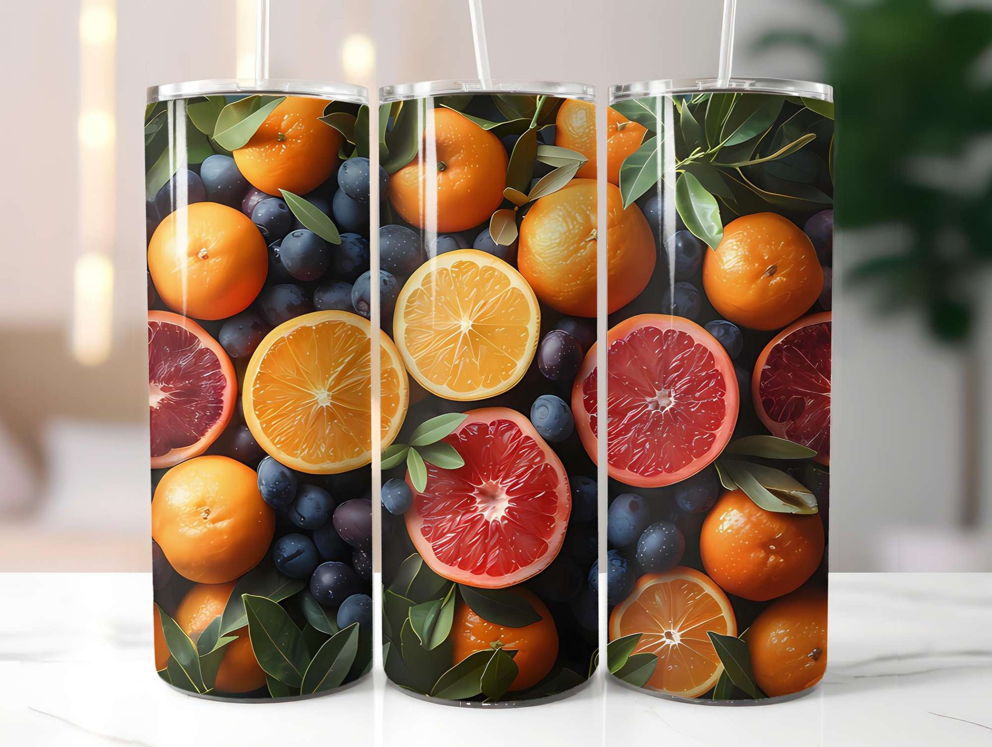 Mediterranean Citrus 2 Tumbler Wrap - CraftNest - Digital Crafting and Art
