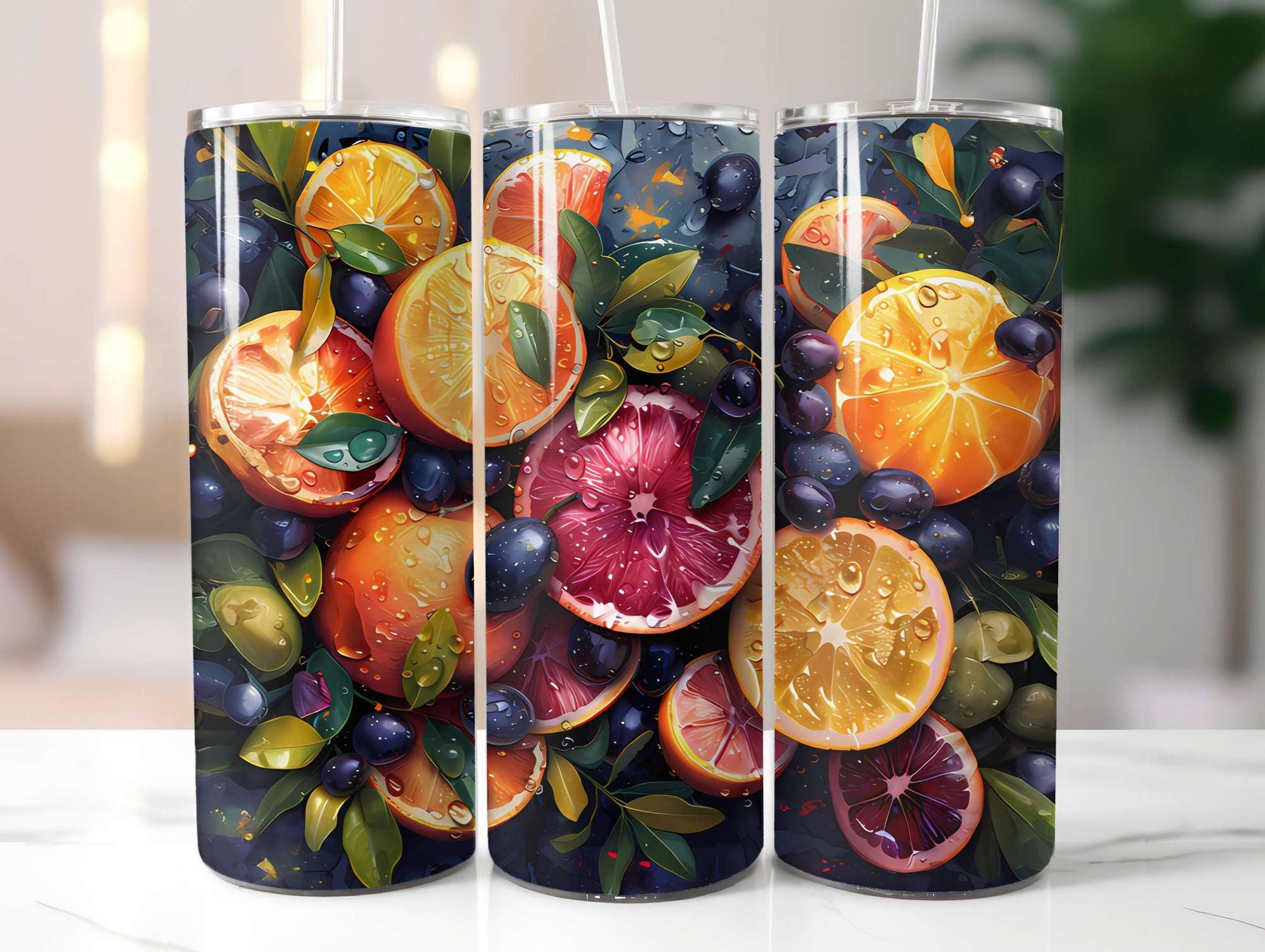 Mediterranean Citrus 1 Tumbler Wrap - CraftNest - Digital Crafting and Art